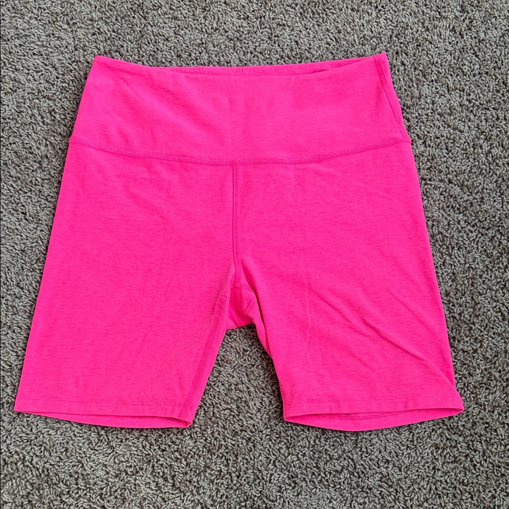 Beyond Yoga Vibrant Pink Bike Shorts